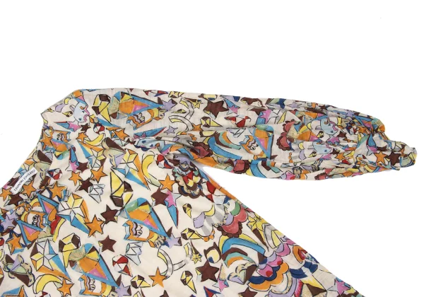 TSUMORI CHISATO Glitter Graphic Print Layered Design Tunic K-169259_005