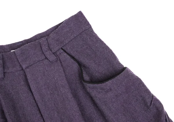 TSUMORI CHISATO Wool Herringbone Shorts K-169260_003