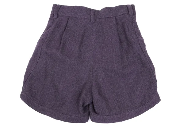 TSUMORI CHISATO Wool Herringbone Shorts K-169260_008