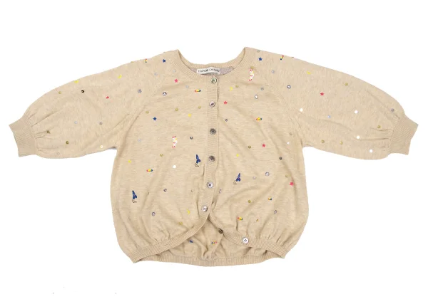TSUMORI CHISATO Sequin Embroidered Knit Cardigan K-169261_002