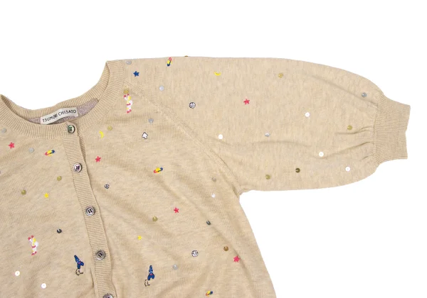 TSUMORI CHISATO Sequin Embroidered Knit Cardigan K-169261_005