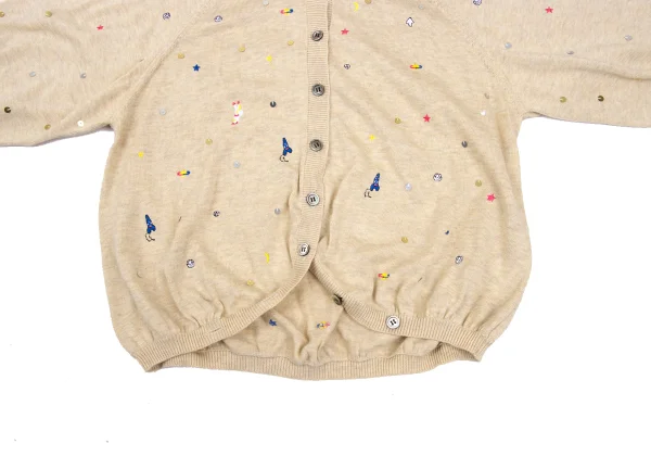 TSUMORI CHISATO Sequin Embroidered Knit Cardigan K-169261_007