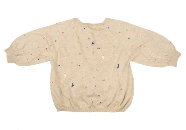 TSUMORI CHISATO Sequin Embroidered Knit Cardigan K-169261_009