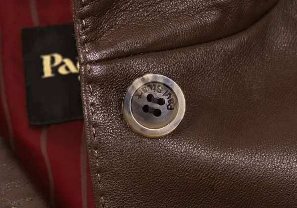 Paul Stuart Striped Lining Leather Jacket K-169263_007