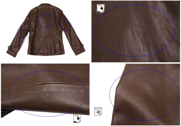 Paul Stuart Striped Lining Leather Jacket K-169263_017