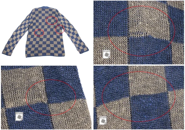 KAPITAL Checker Knit Cardigan K-169266_016