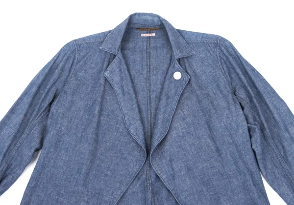 KAPITAL Cotton Linen Chambray Shirt Jacket K-169267_003