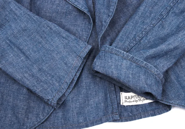 KAPITAL Cotton Linen Chambray Shirt Jacket K-169267_008