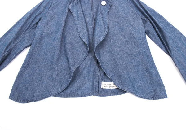 KAPITAL Cotton Linen Chambray Shirt Jacket K-169267_009