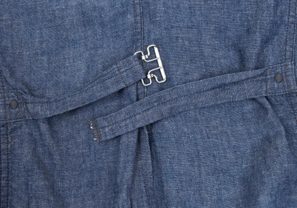 KAPITAL Cotton Linen Chambray Shirt Jacket K-169267_012