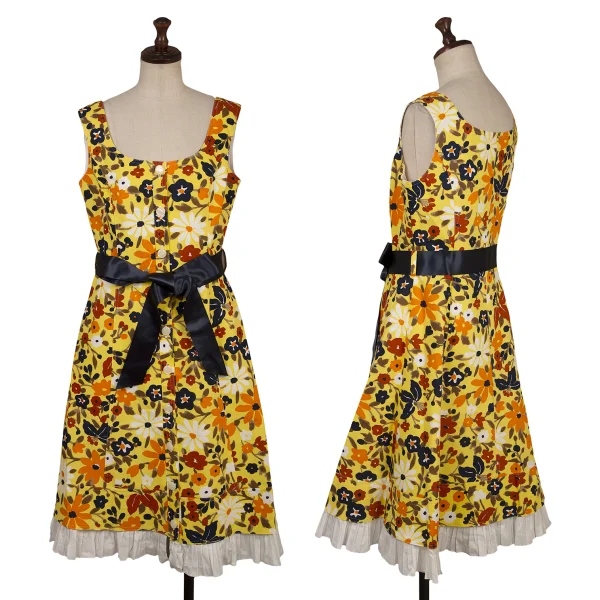 Rene Floral Printed Sleeveless Dress Yellow,Multi-Color 38 K-169268_001