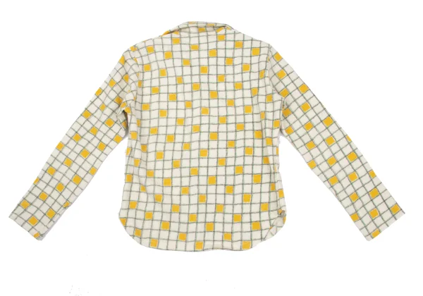 Y's Check Printed Wool Knit Shirt K-169269_016