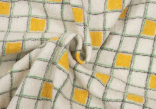 Y's Check Printed Wool Knit Shirt K-169269_017