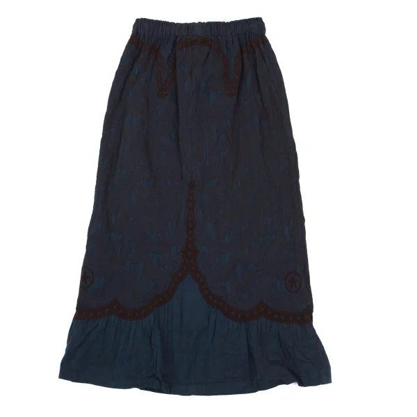 ISSEY MIYAKE HaaT Floral Jacquard Skirt K-169270_011