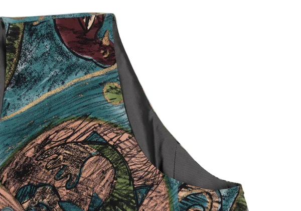 ROMEO GIGLI Art Printed Silk Short Vest K-169271_005