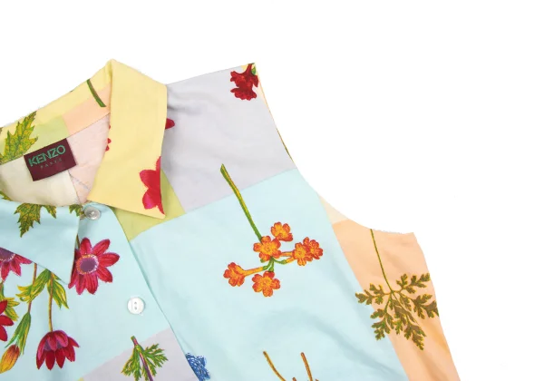 KENZO Floral Print Sleeveless Jersey Blouse K-169273_009