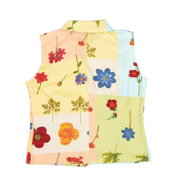 KENZO Floral Print Sleeveless Jersey Blouse K-169273_012