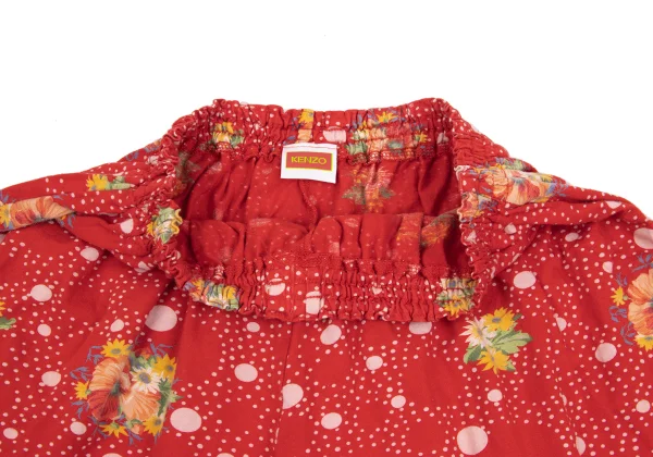 KENZO Floral Dot Print Jersey Culottes K-169274_003