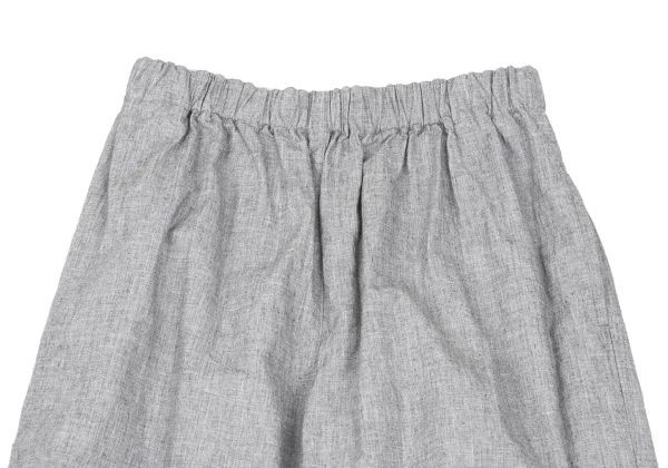 HUIS Cotton Linen Hem Tuck Easy Pants K-169275_002