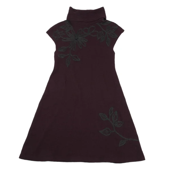 Sybilla Floral Embroidery Sleeveless Knit Dress K-169276_002