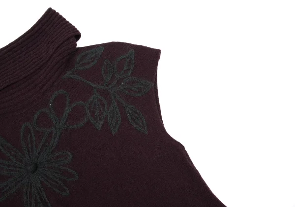 Sybilla Floral Embroidery Sleeveless Knit Dress K-169276_007