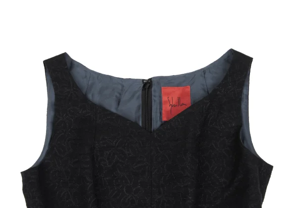 Sybilla Floral Jacquard Sleeveless Dress K-169277_004