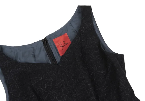 Sybilla Floral Jacquard Sleeveless Dress K-169277_005