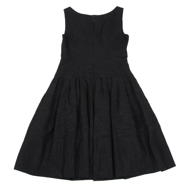 Sybilla Floral Jacquard Sleeveless Dress K-169277_009