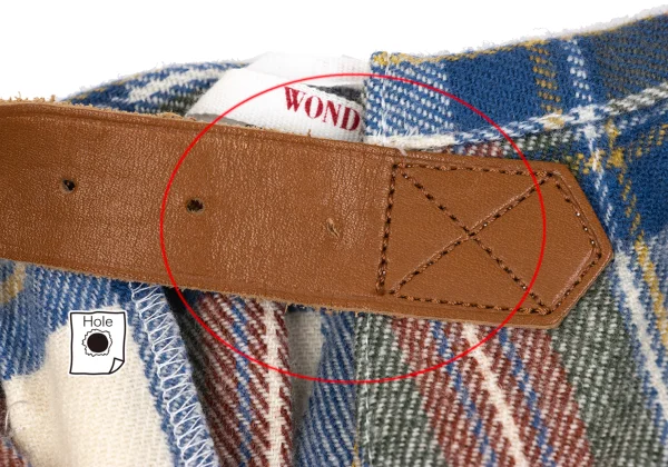 WONDERFUL WORLD KANEKO ISAO Wool Check Pleats Wrap Skirt K-169278_007