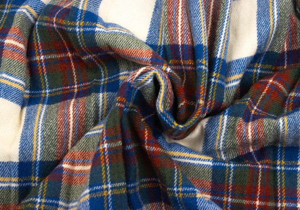 WONDERFUL WORLD KANEKO ISAO Wool Check Pleats Wrap Skirt K-169278_010