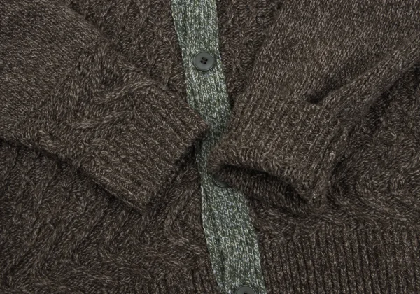 Ne-net Bicolor Cable Knit Cardigan K-169279_007