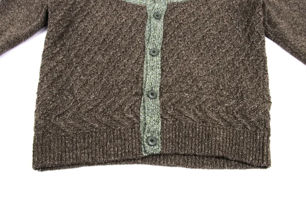 Ne-net Bicolor Cable Knit Cardigan K-169279_008