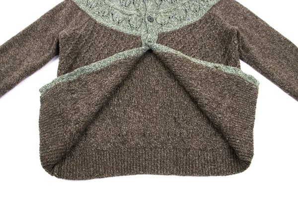 Ne-net Bicolor Cable Knit Cardigan K-169279_009