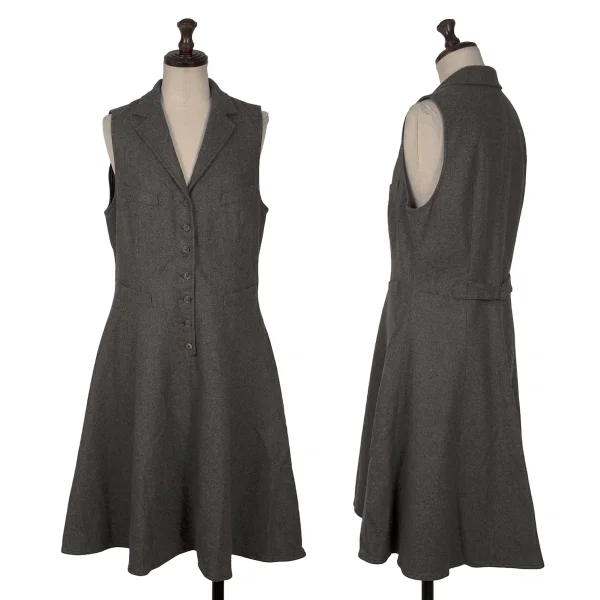 RALPH RALPH LAUREN Cashmere Angola Blended Wool Dress Grey 11 K-169280_001