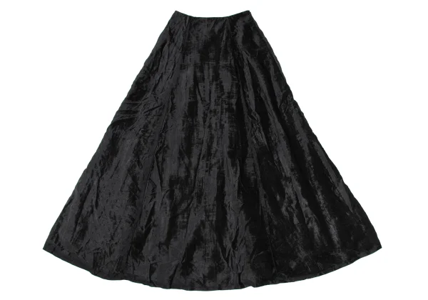YOSHIKI HISHINUMA Velour Flare Long Skirt K-169282_002