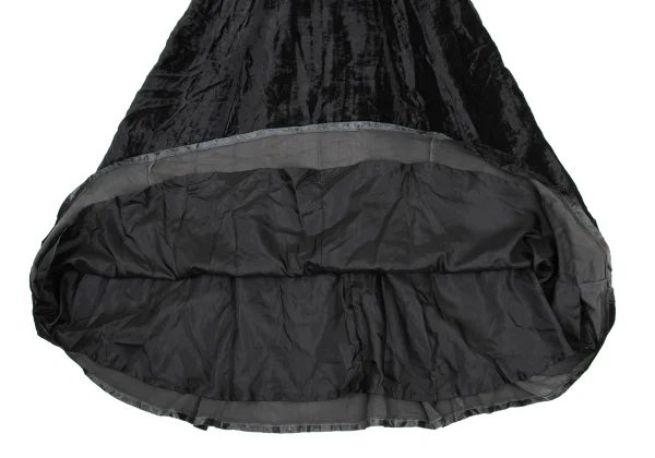 YOSHIKI HISHINUMA Velour Flare Long Skirt K-169282_009