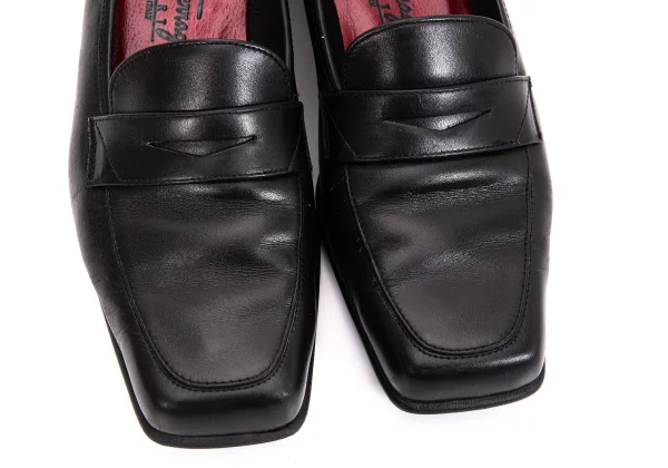 Salvatore Ferragamo SPORT Square-toe Leather Penny Loafers K-169283_006