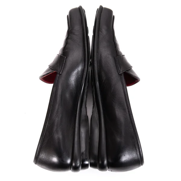 Salvatore Ferragamo SPORT Square-toe Leather Penny Loafers K-169283_009