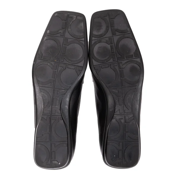 Salvatore Ferragamo SPORT Square-toe Leather Penny Loafers K-169283_014