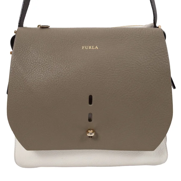 FURLA Switching Leather Flap Shoulder Bag K-169284_003
