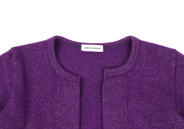 COMME des GARCONS Glitter Buttonless Knit Cardigan K-169287_003