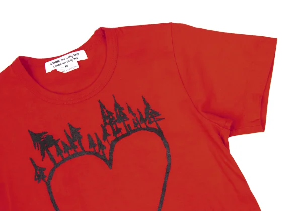 COMME des GARCONS Tree Heart Printed T-Shirt K-169288_006