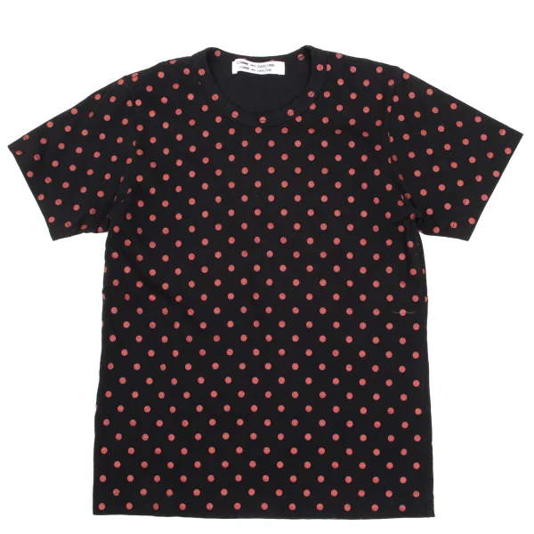 COMME des GARCONS Dot Print T-shirt Black,Red S K-169289_001