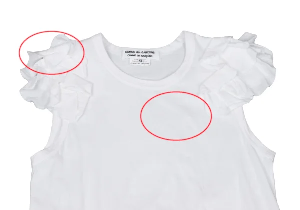 COMME des GARCONS Frill Shoulder Tank Top K-169290_003