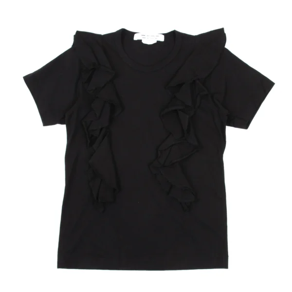 COMME des GARCONS Frill Design T-shirt Black XS K-169291_001
