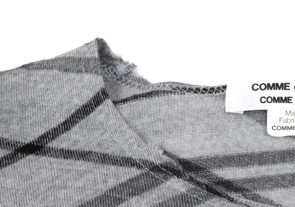 COMME des GARCONS Bias Check Wool Knit Top K-169292_005