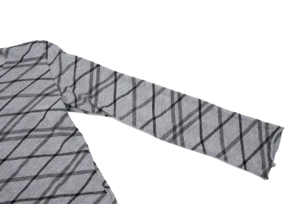 COMME des GARCONS Bias Check Wool Knit Top K-169292_006