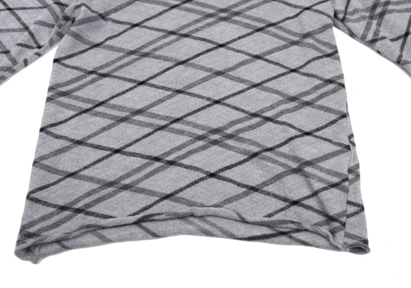 COMME des GARCONS Bias Check Wool Knit Top K-169292_008