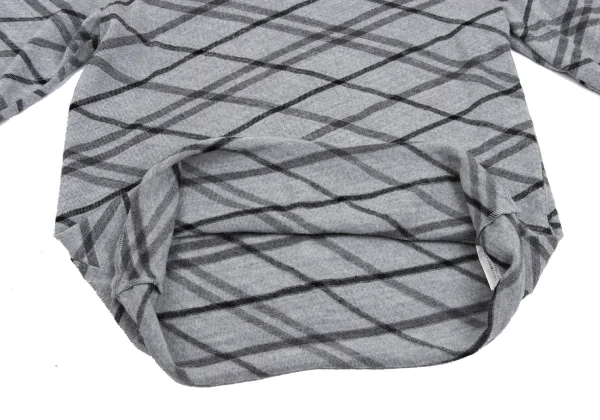 COMME des GARCONS Bias Check Wool Knit Top K-169292_009