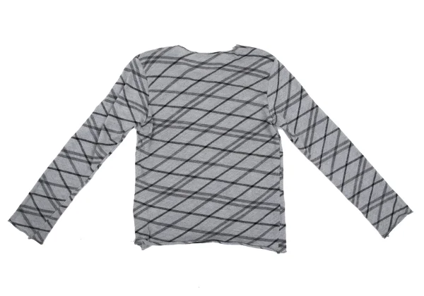 COMME des GARCONS Bias Check Wool Knit Top K-169292_010